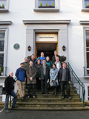Members of the Arches team and other colleagues took a break during meetings in London in November 2012 for a tour of historic Abbey Road Studios.