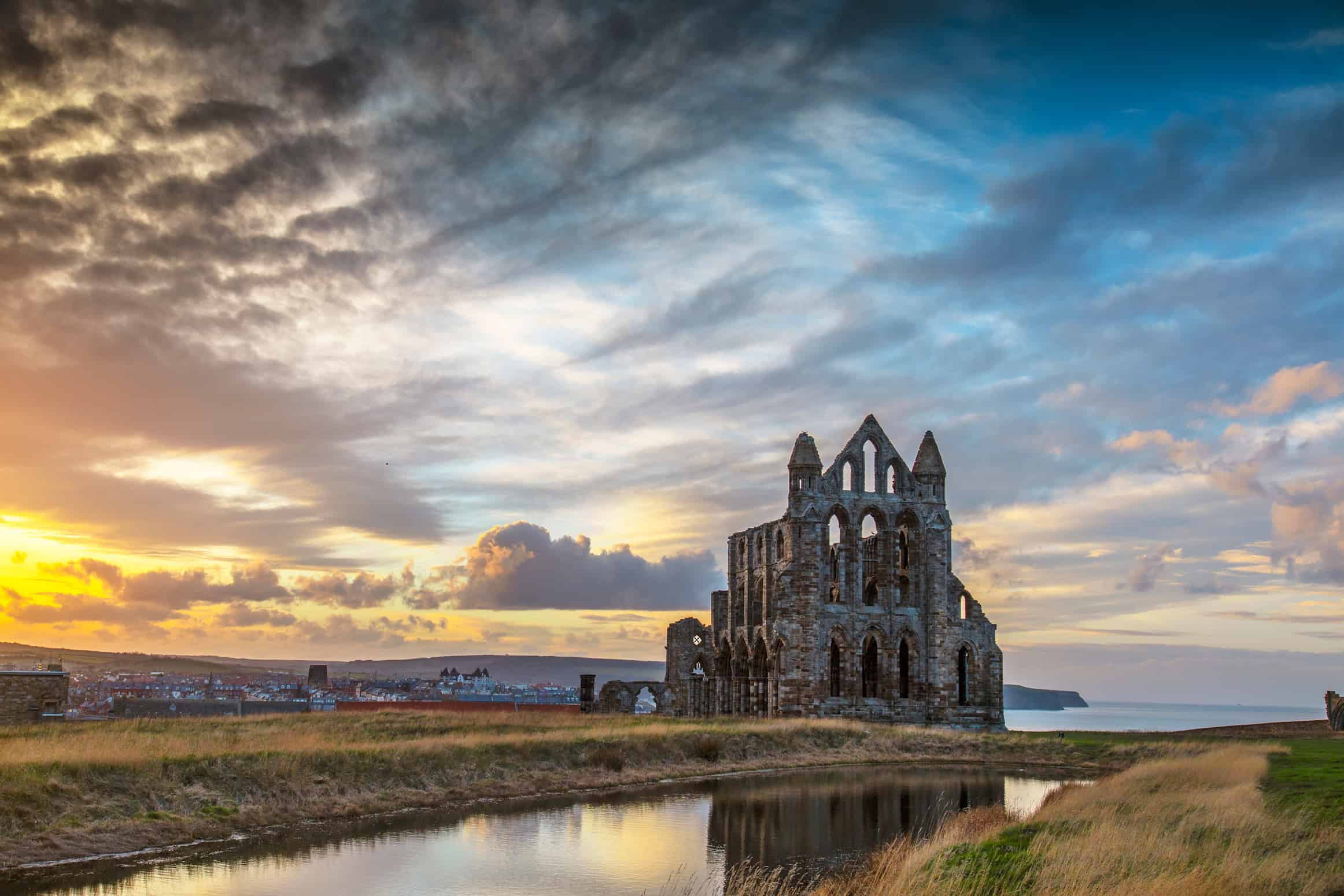 Whitby Abbey Evening Light. Licensed by the GCI from Shutterstock.com